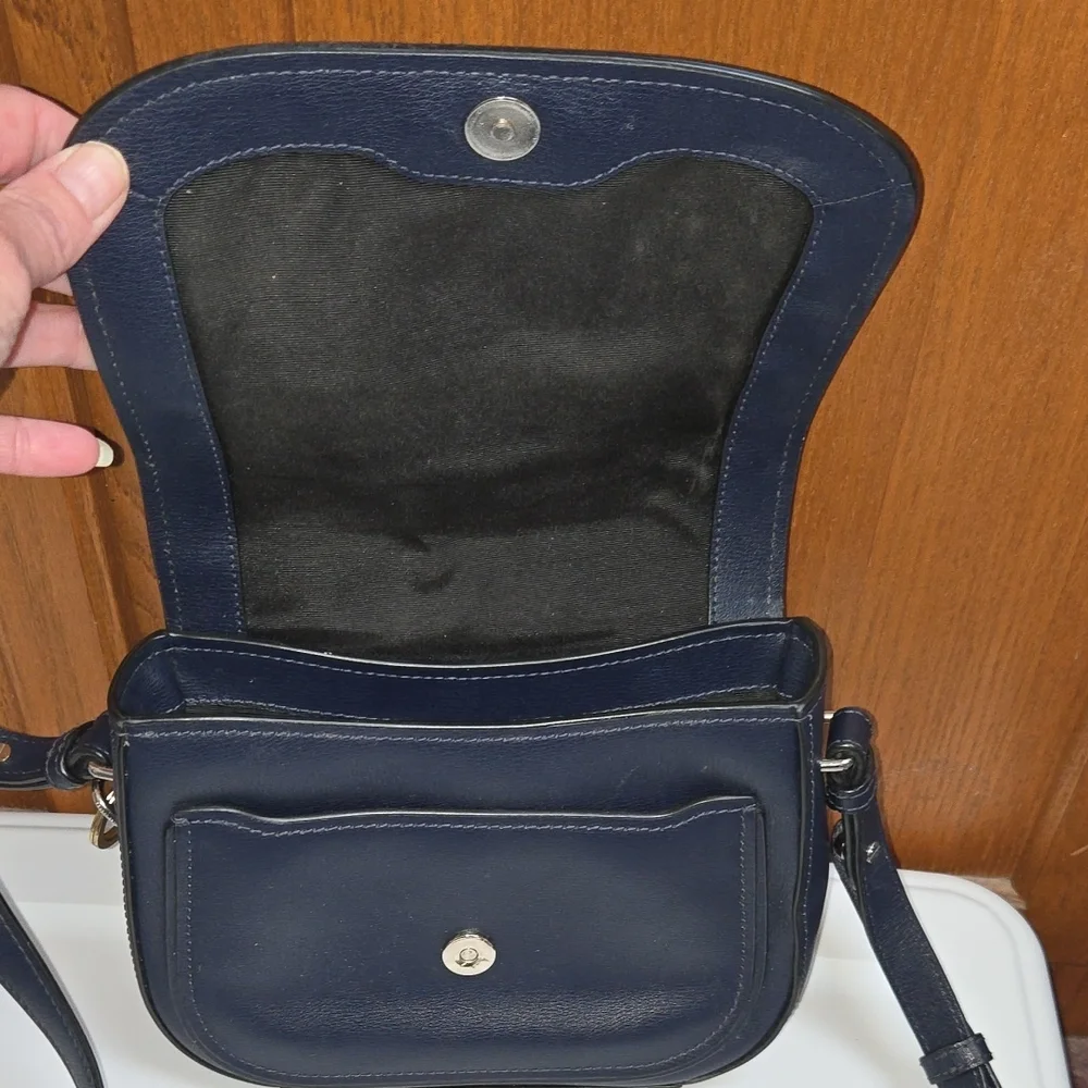 Marc Jacobs Navy Leather Crossbody Bag
